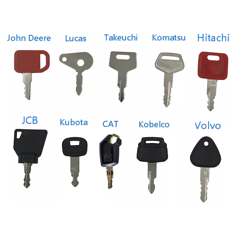 Heavy Equipment Key Ring - 10pcs Master Key Ignition Set For