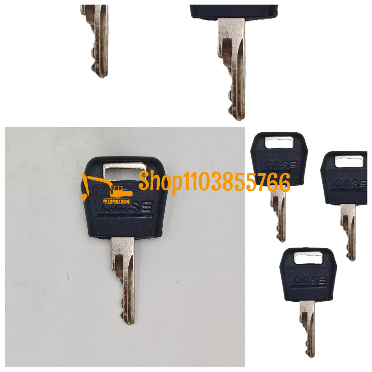 Tractor Backhoe - 10pcs Ignition Keys for Case IH