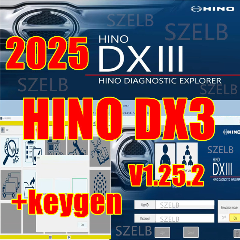 Heavy Equipment Software - 2026 Hot Hino Diagnostic EXplorer 3