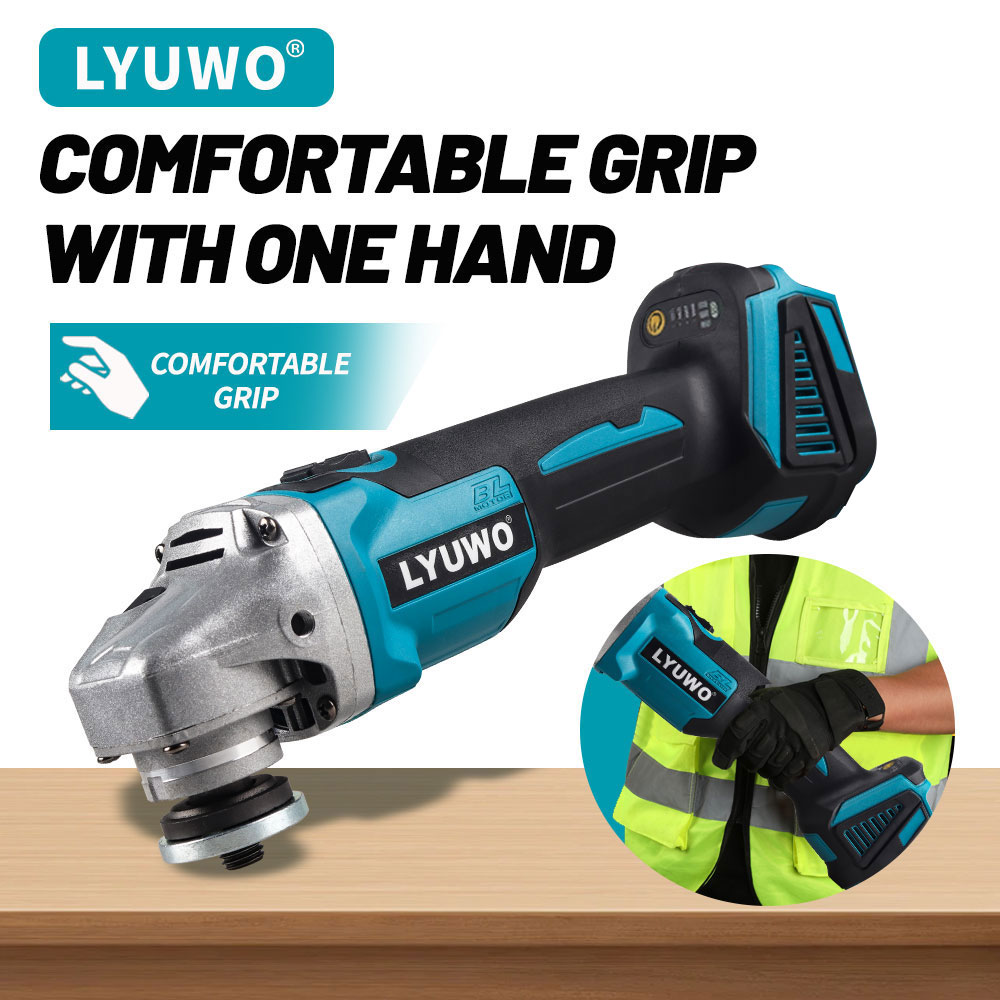Heavy Equipment Used - LYUWO Brushless Angle Grinder 125Mm |Heavy-Duty