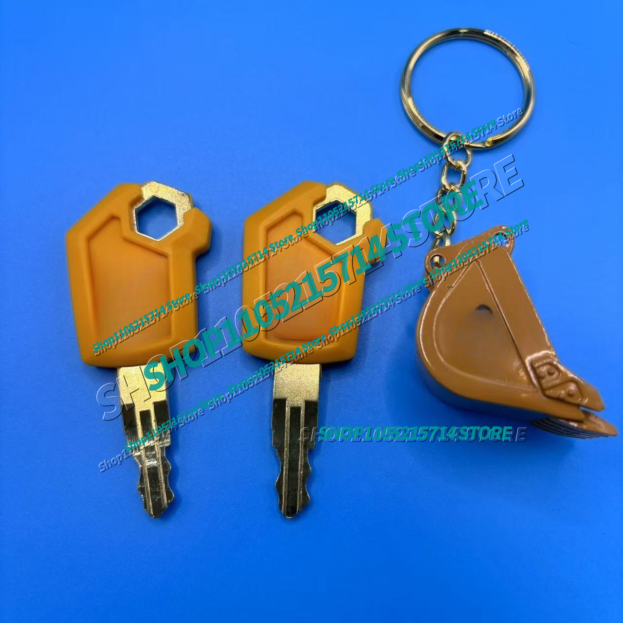 2pcs 5P8500 Key for Excavator  - Heavy Equipment Key Ring 评论和价格