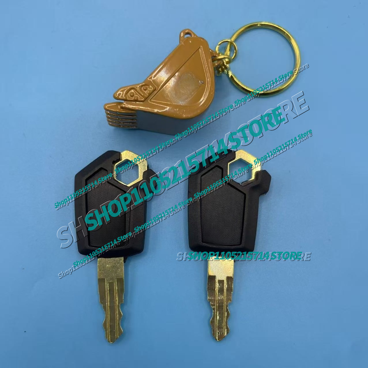 2pcs 5P8500 Key for Excavator  - Heavy Equipment Key Ring 评论和价格