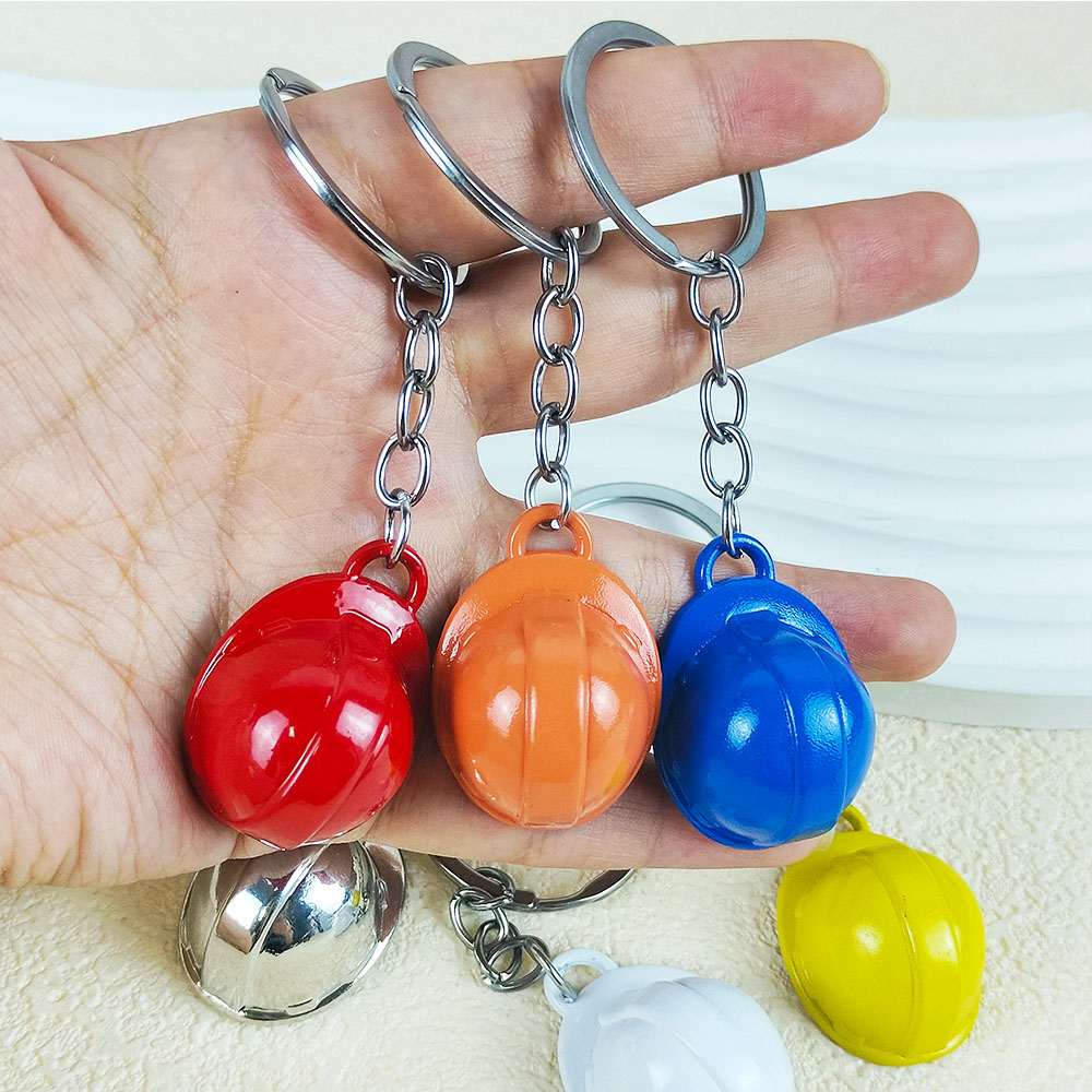 Creative Hard Hat Keychain Min - Heavy Equipment Key Ring 评论和价格