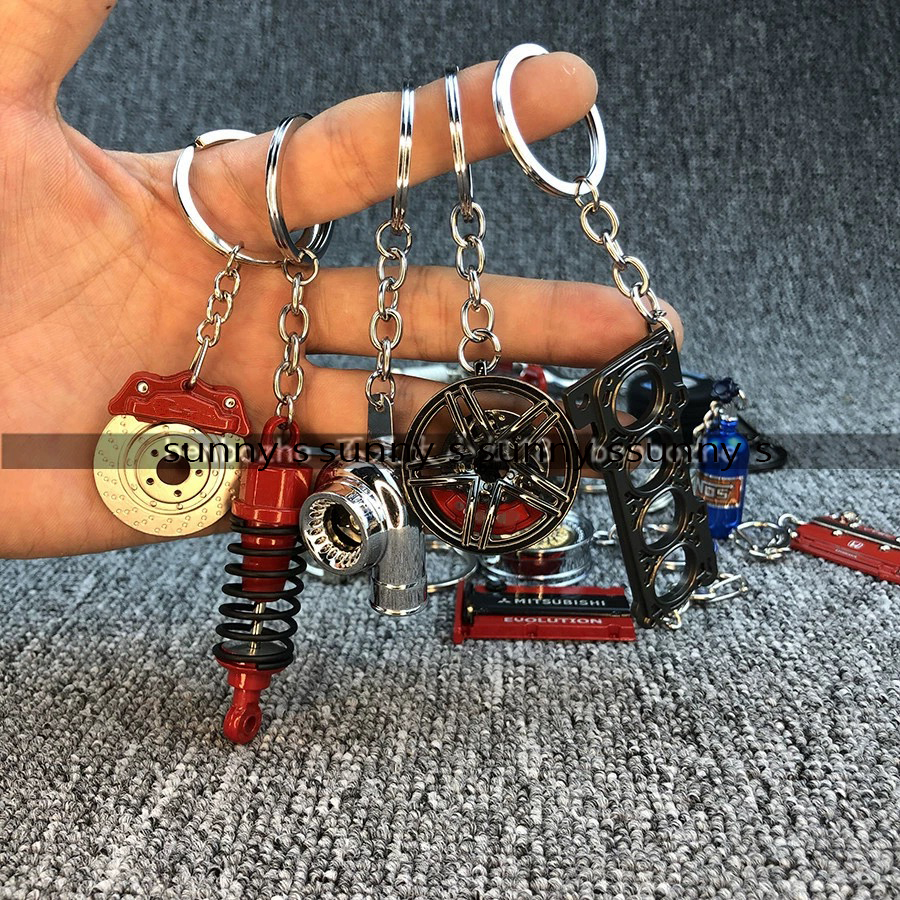 Creative Unique Disc Brake Key - Heavy Equipment Key Ring 评论和价格