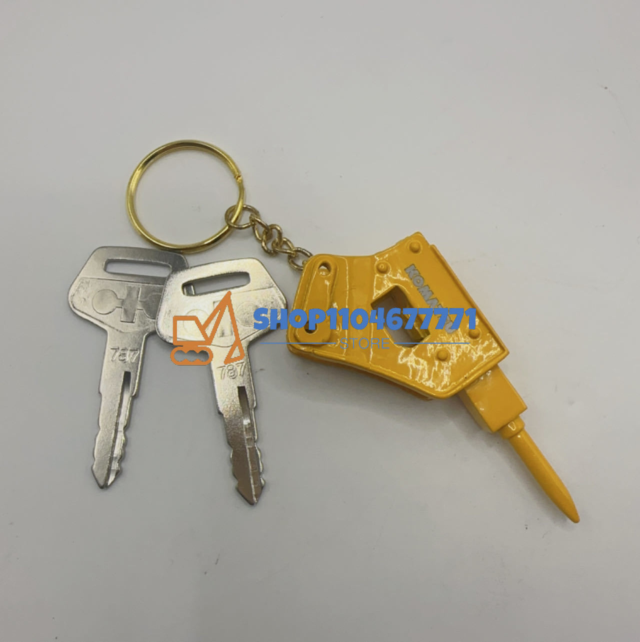 2PCS 787 Ignition Key with Buc - Heavy Equipment Key Ring 评论和价格