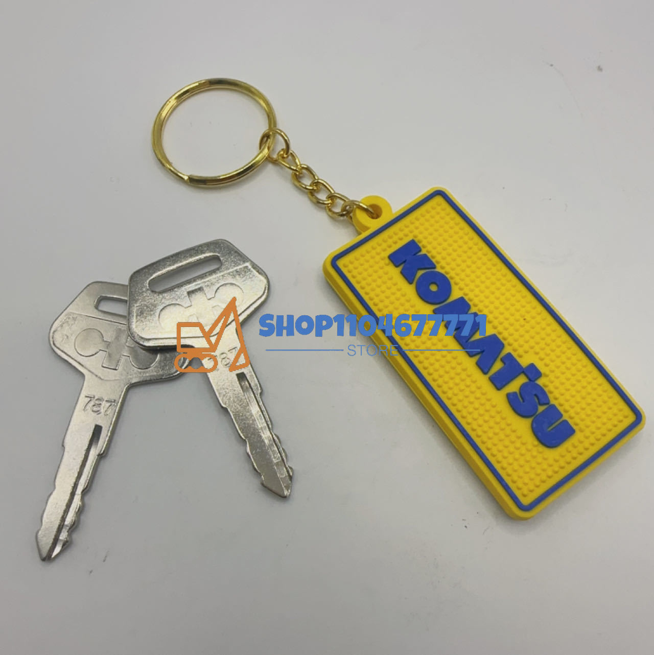 2PCS 787 Ignition Key with Buc - Heavy Equipment Key Ring 评论和价格