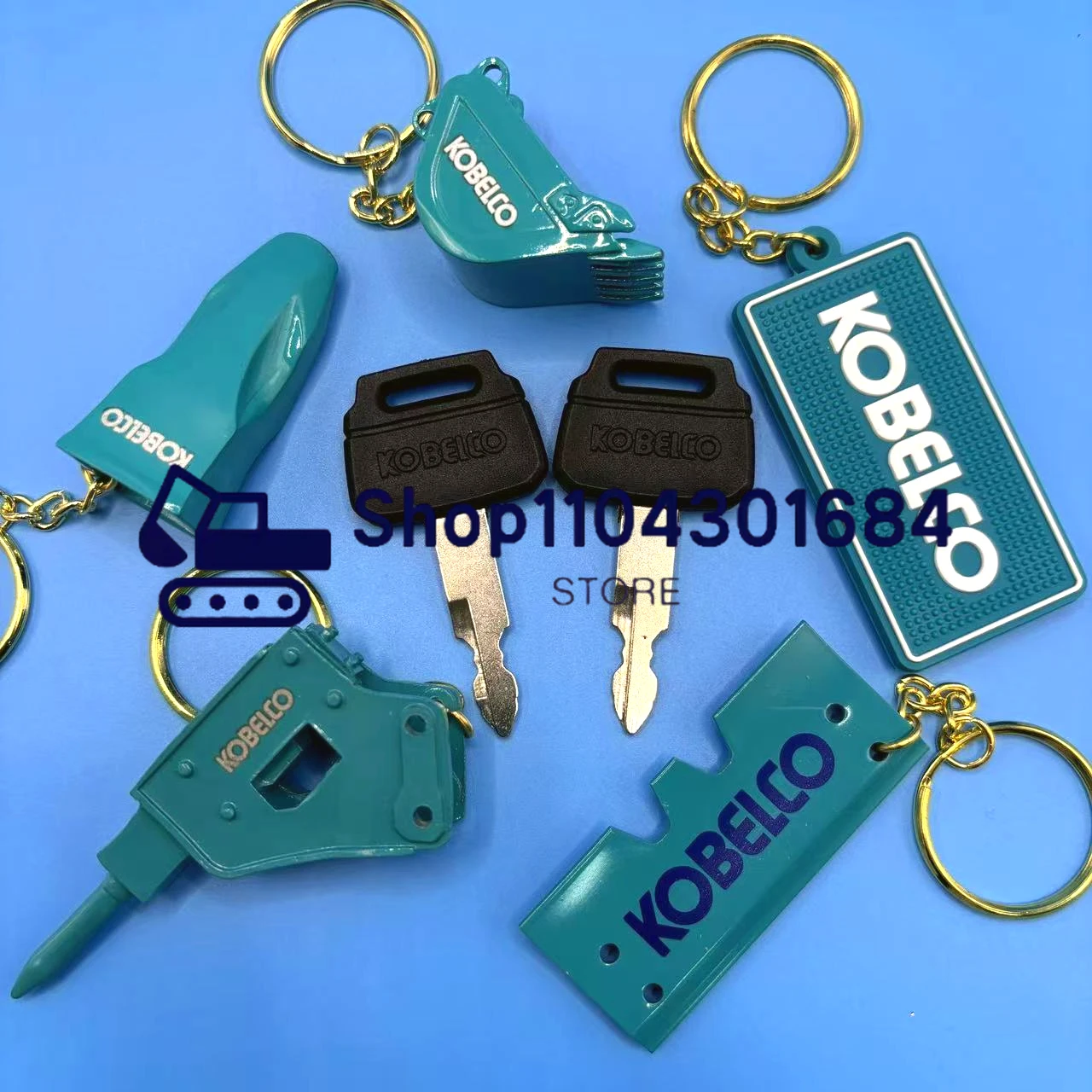 2pcs K250 Key for Kobelco Exca - Heavy Equipment Key Ring 评论和价格