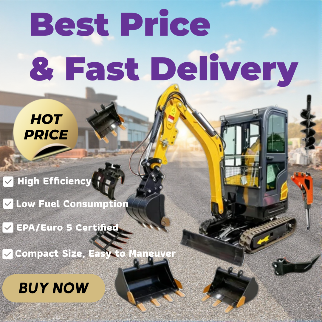 Mini Excavator 1.5Tons Pilot C - Tractor Backhoe 评论和价格