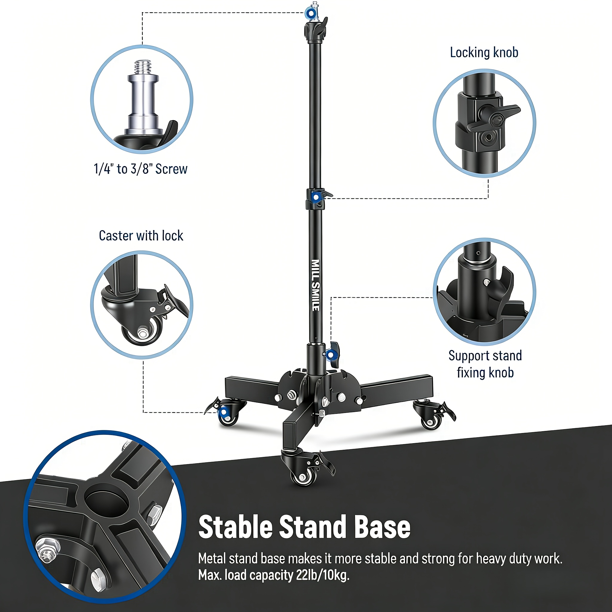 Heavy duty pulley light stand  - Heavy Equipment Used 评论和价格