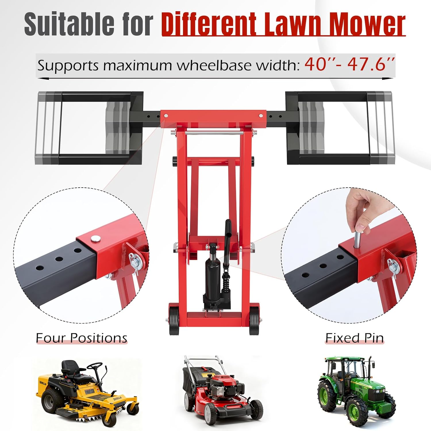 500LB Hydraulic Mower Lift for - Hydraulic Floor Jack 评论和价格
