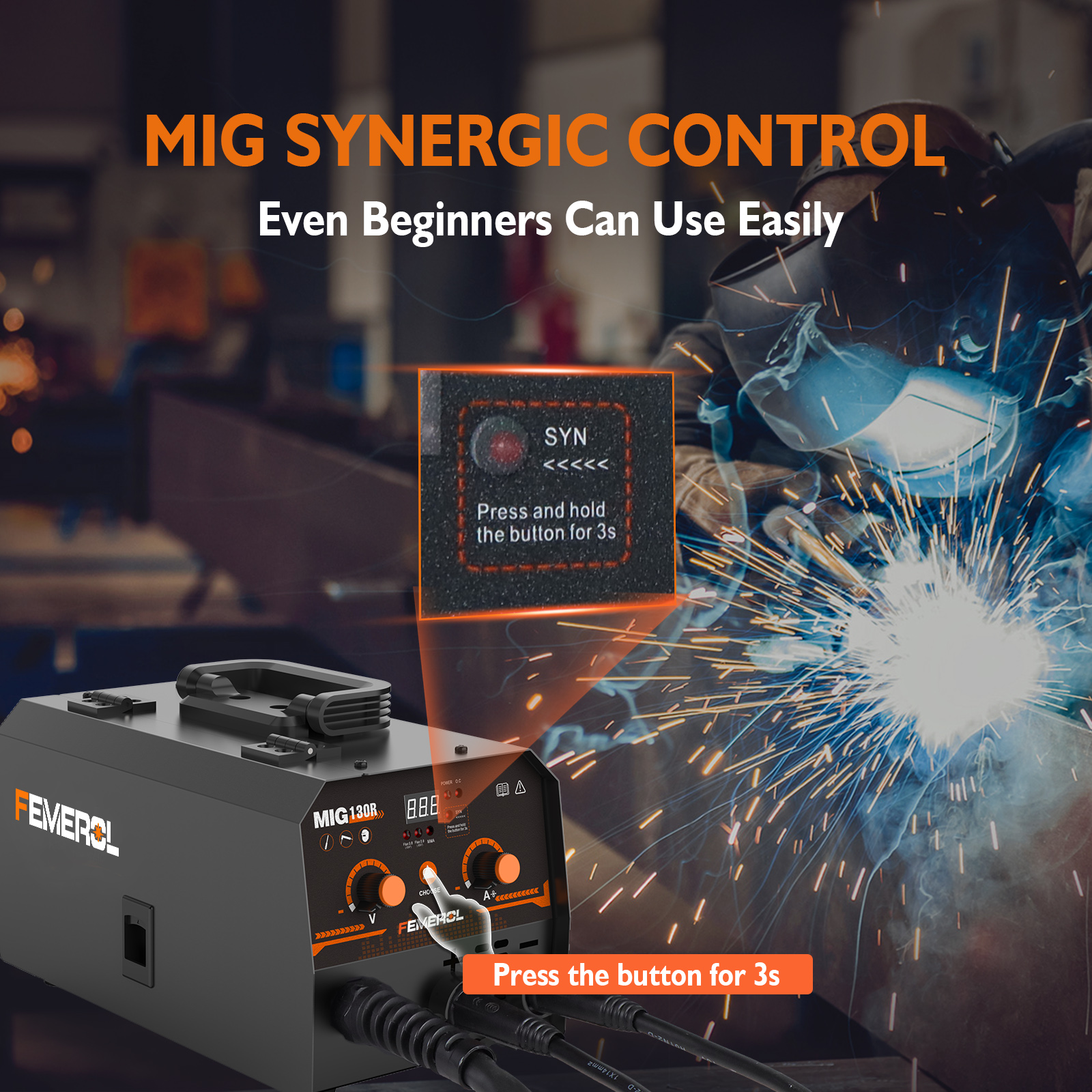 FEMEROL 2 In 1 MIG Welding Mac - Portable Welding Generator 评论和价格