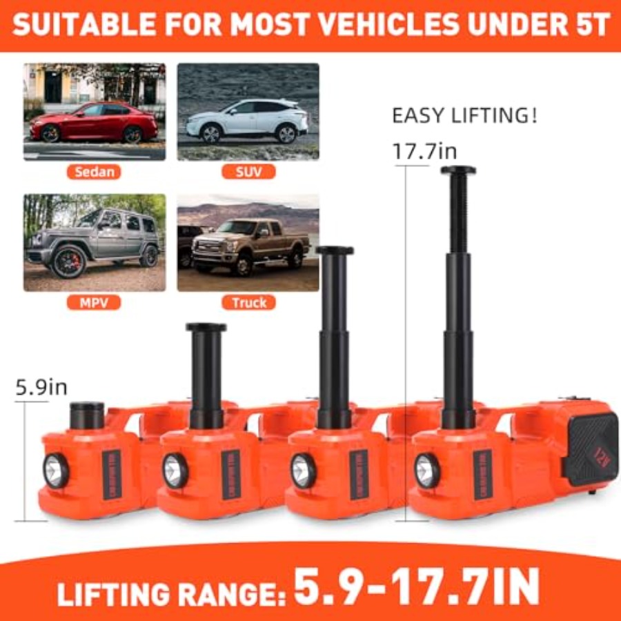 Electric Car Jack Set 5 Ton Hy - Hydraulic Floor Jack 评论和价格