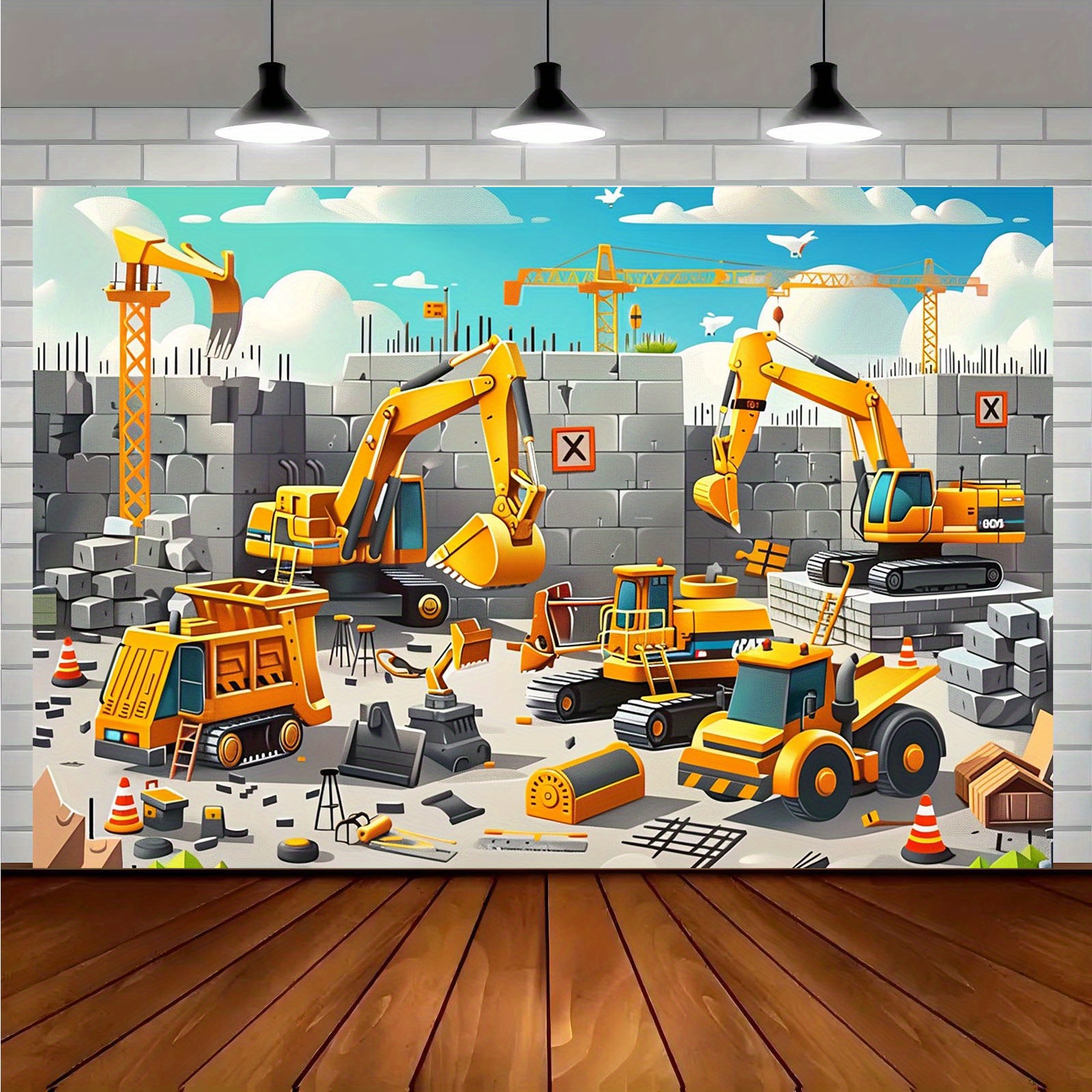 1pc Vivid construction site pa - Heavy Equipment Used 评论和价格