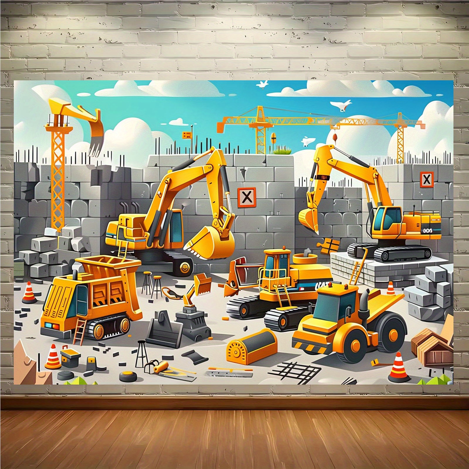 1pc Vivid construction site pa - Heavy Equipment Used 评论和价格