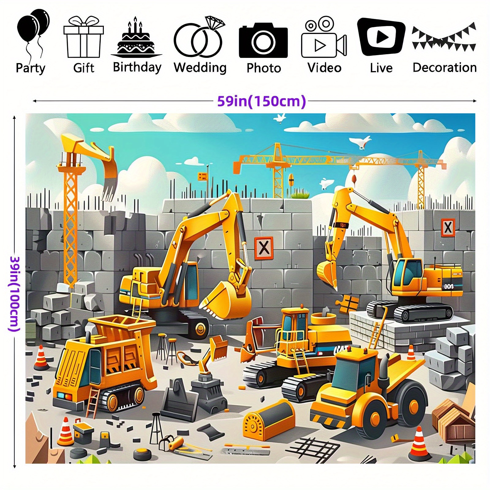 1pc Vivid construction site pa - Heavy Equipment Used 评论和价格