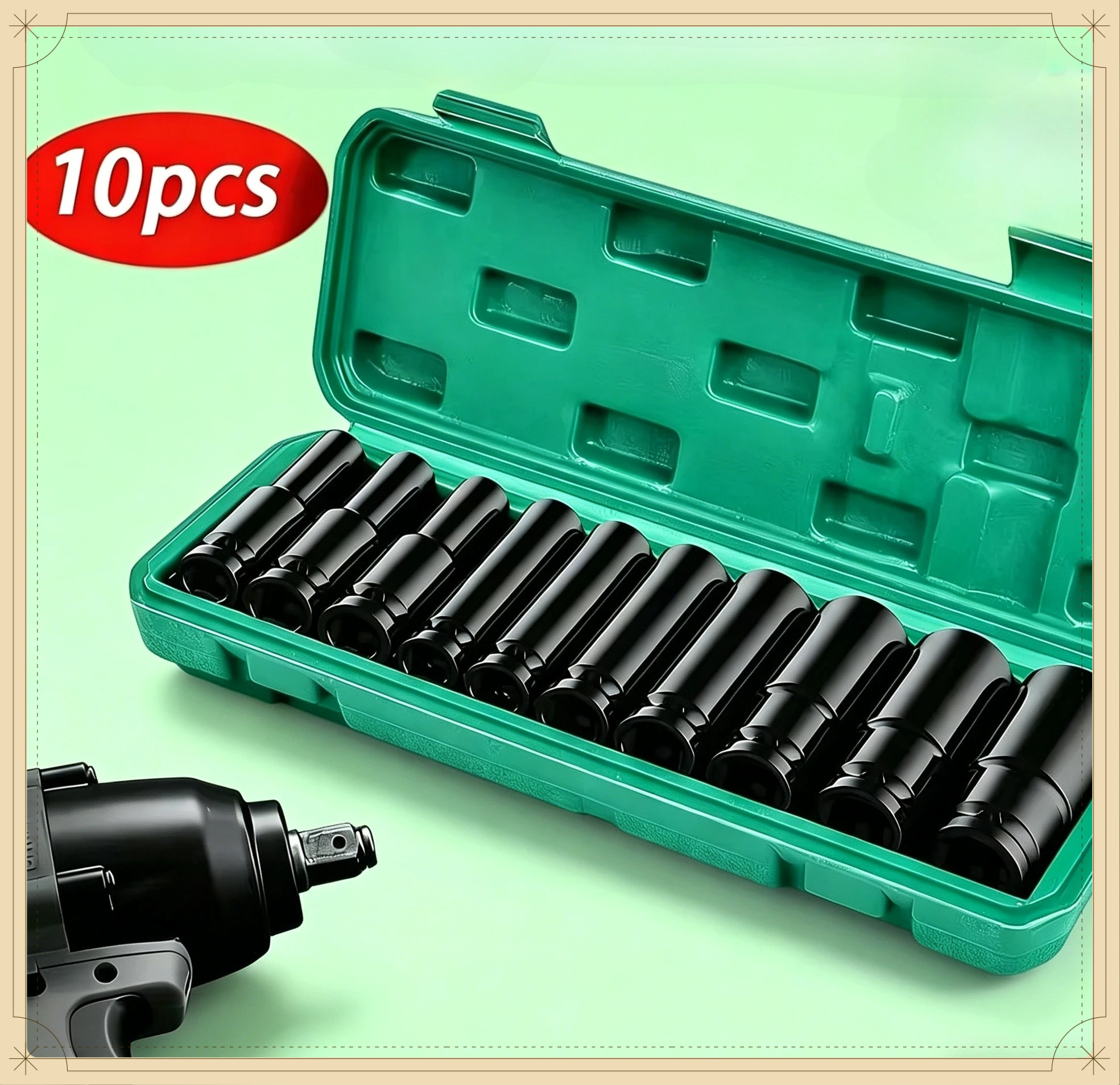 10PCS Metric Impact Socket Wre - Heavy Equipment Maintenance 评论和价格