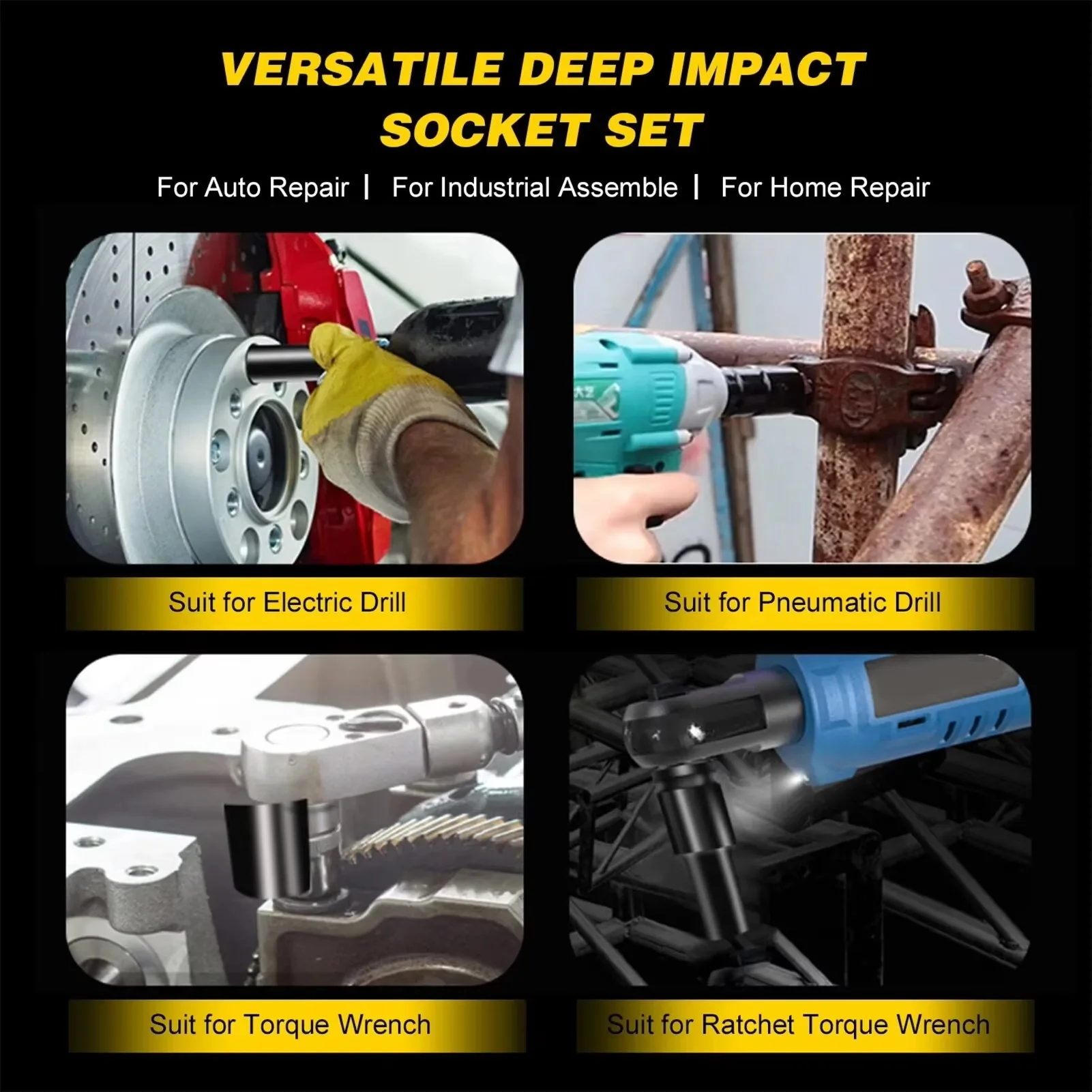 10PCS Metric Impact Socket Wre - Heavy Equipment Maintenance 评论和价格