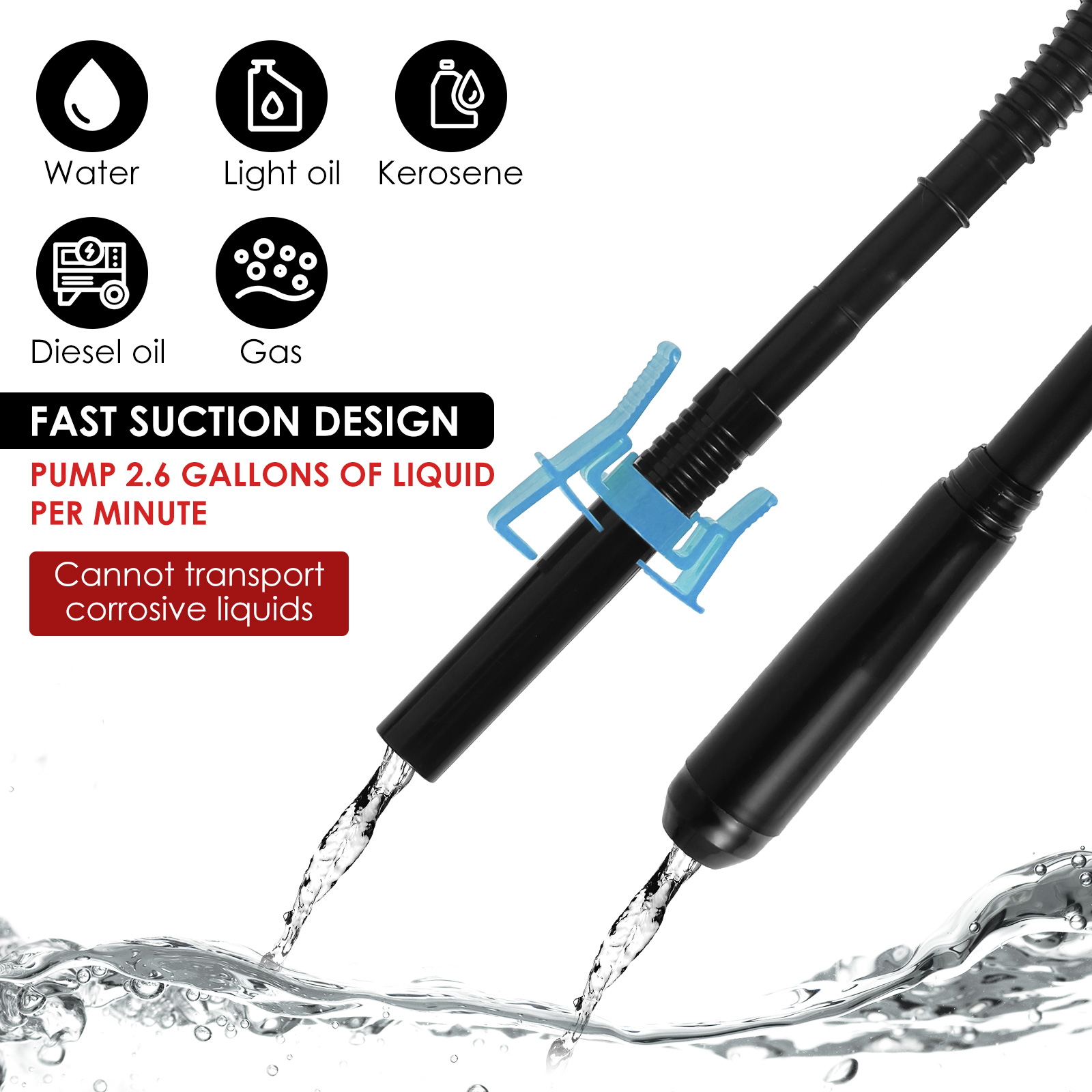 Portable Liquid Oil Transfer P - Diesel Water Pump 评论和价格
