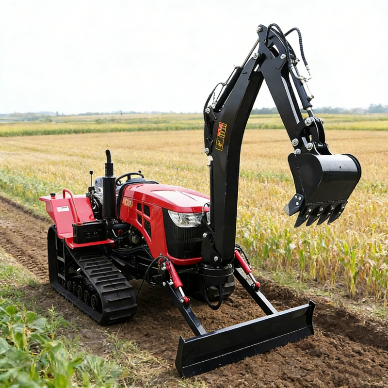 Customized 80/120HP Rubber-tra - Tractor Backhoe 评论和价格