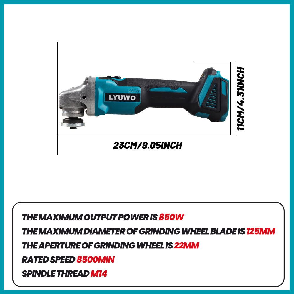 LYUWO Brushless Angle Grinder  - Heavy Equipment Used 评论和价格