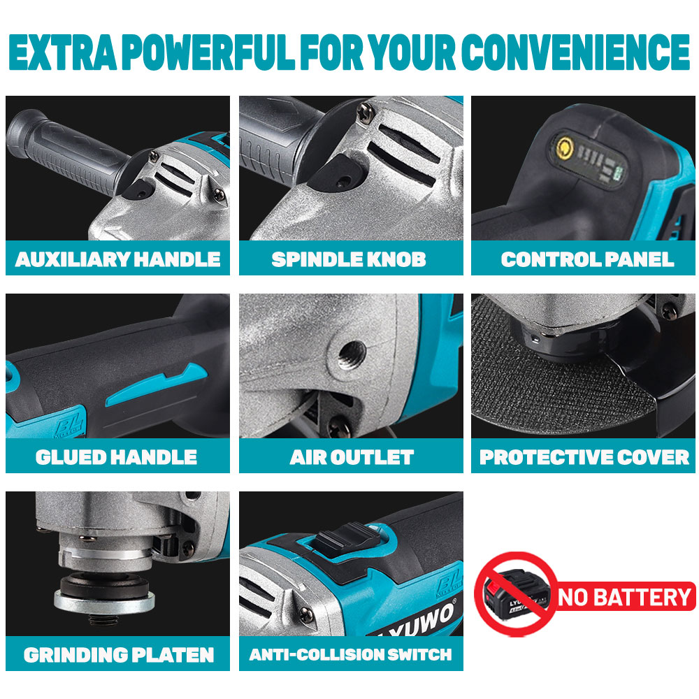 LYUWO Brushless Angle Grinder  - Heavy Equipment Used 评论和价格